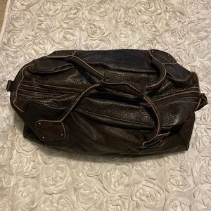 Vintage Wilson leather duffel bag